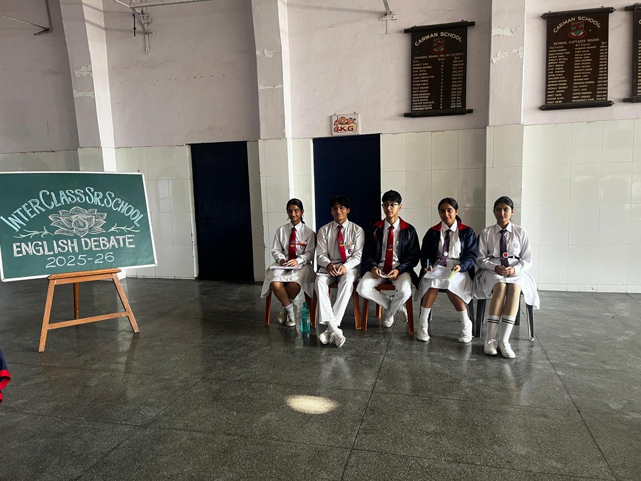 Senior School Inter House Debate 2025 26